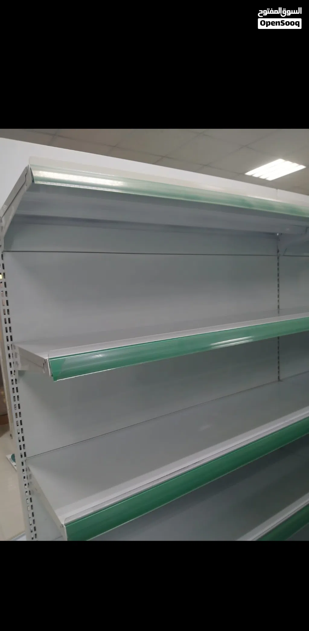 شلفات سوبر ماركت درجه اولئ 6 حبات دبل و2 سنجل مع مال فواكه عدد 2 واستاندات سيبس وعلاقات كماليات 5