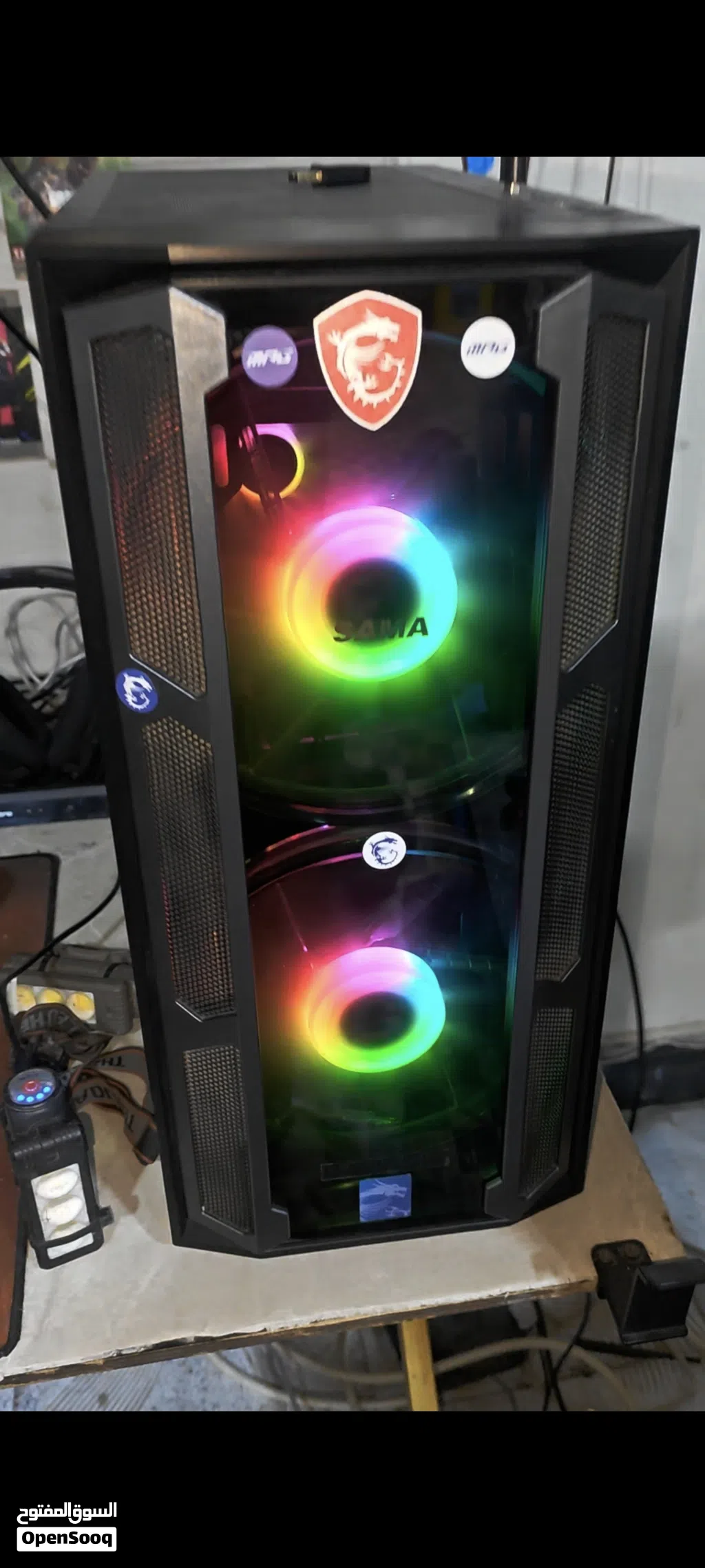 pc العاب i5 12400f rx6700xt 12gb xfx