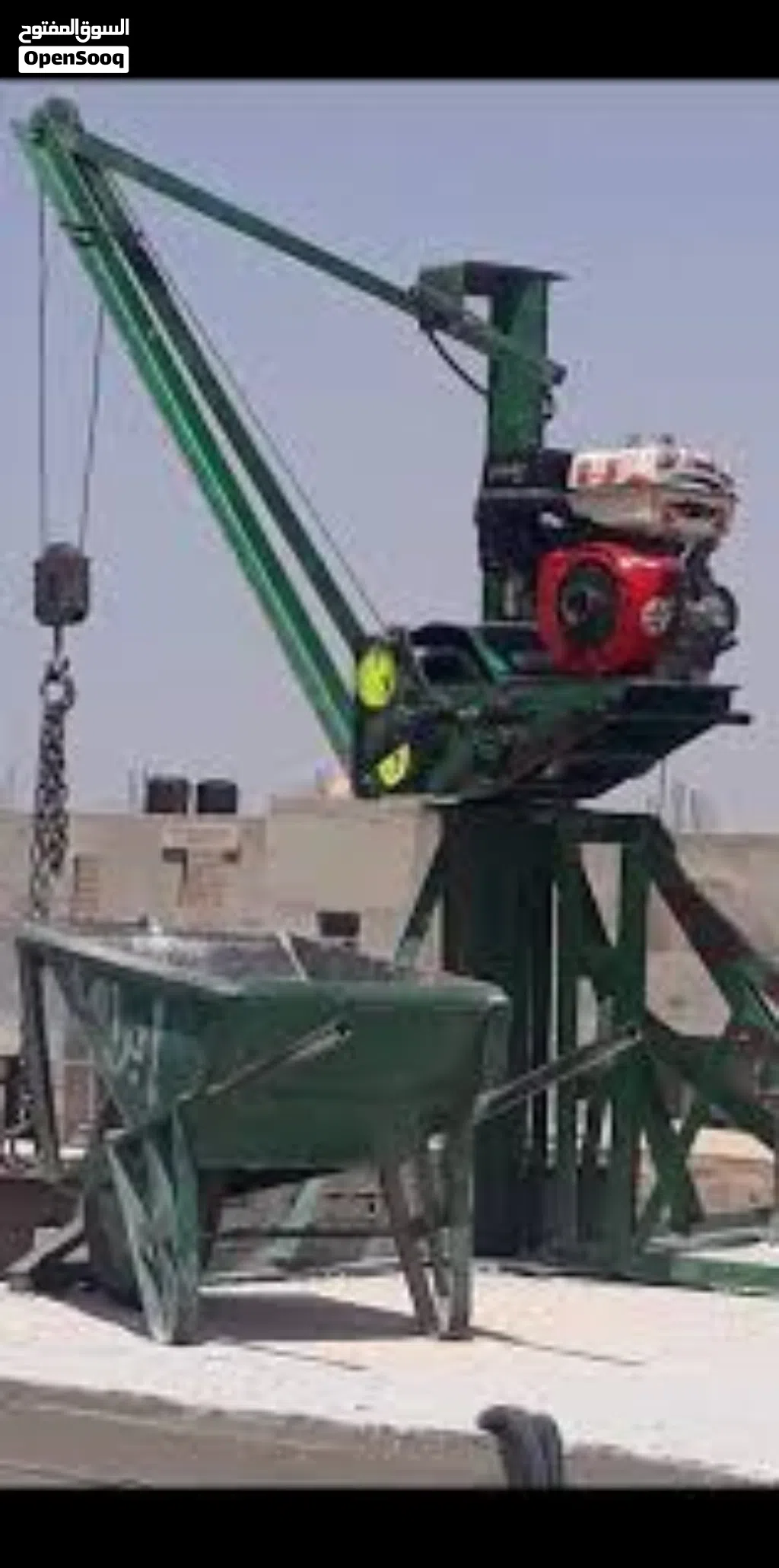 خدمات ونش لرفع مواد البناء داخل طرابلس وضواحيها للخدمة على حسب كمية المواد