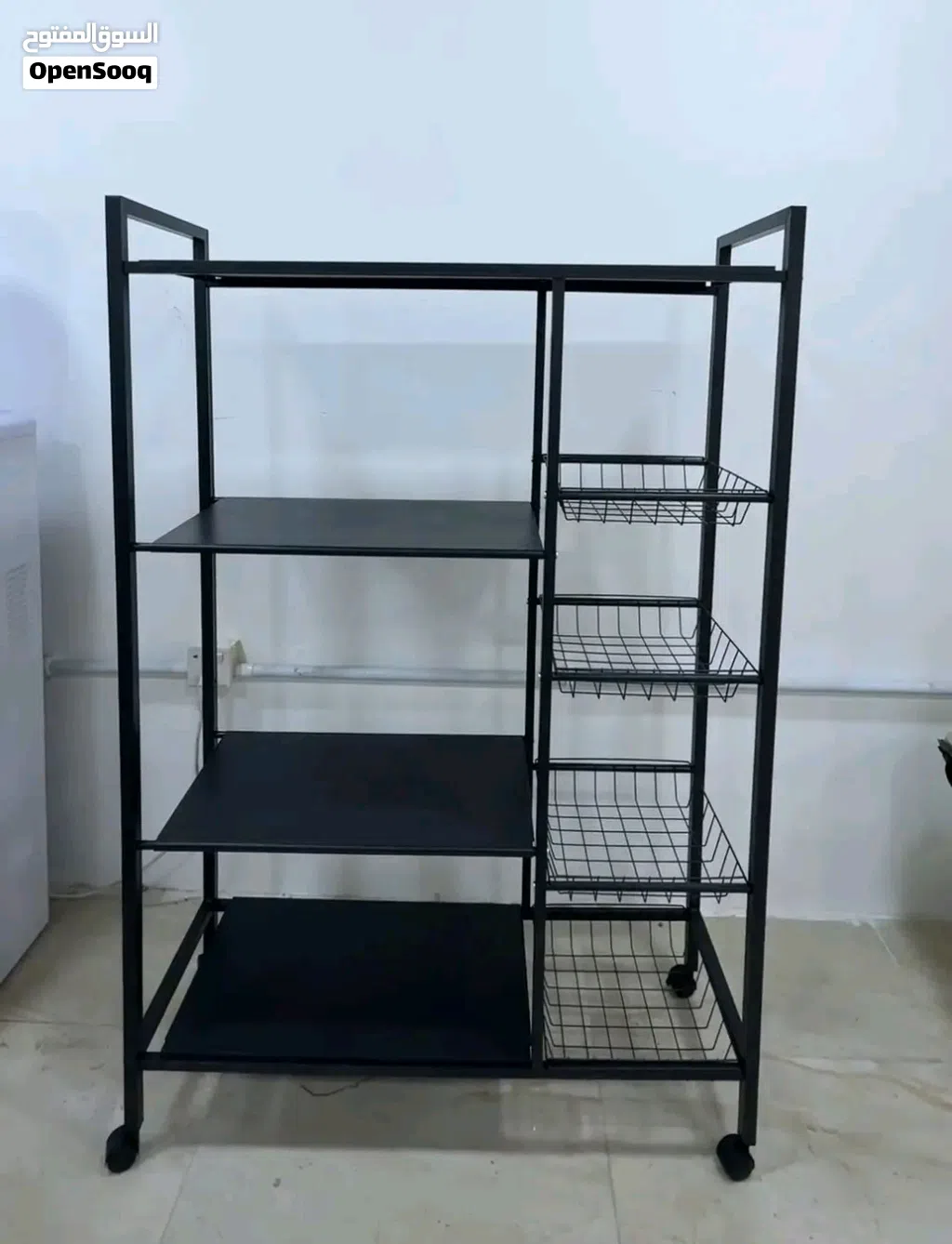 ميز رفوف مطبخ معدن اصلي