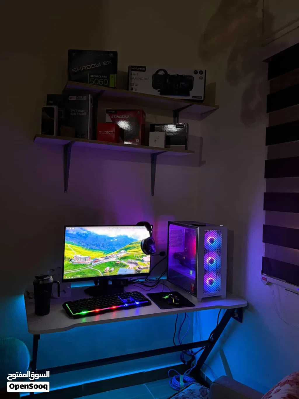 جهاز GAMING للبيع استعمال خفيف جدا كلشي بالوصف