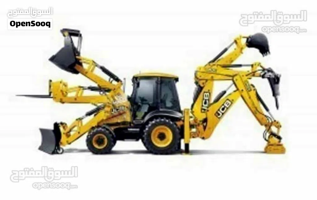 حفار جي سي بي لليجار jcb وجرافه وحفاره عجل