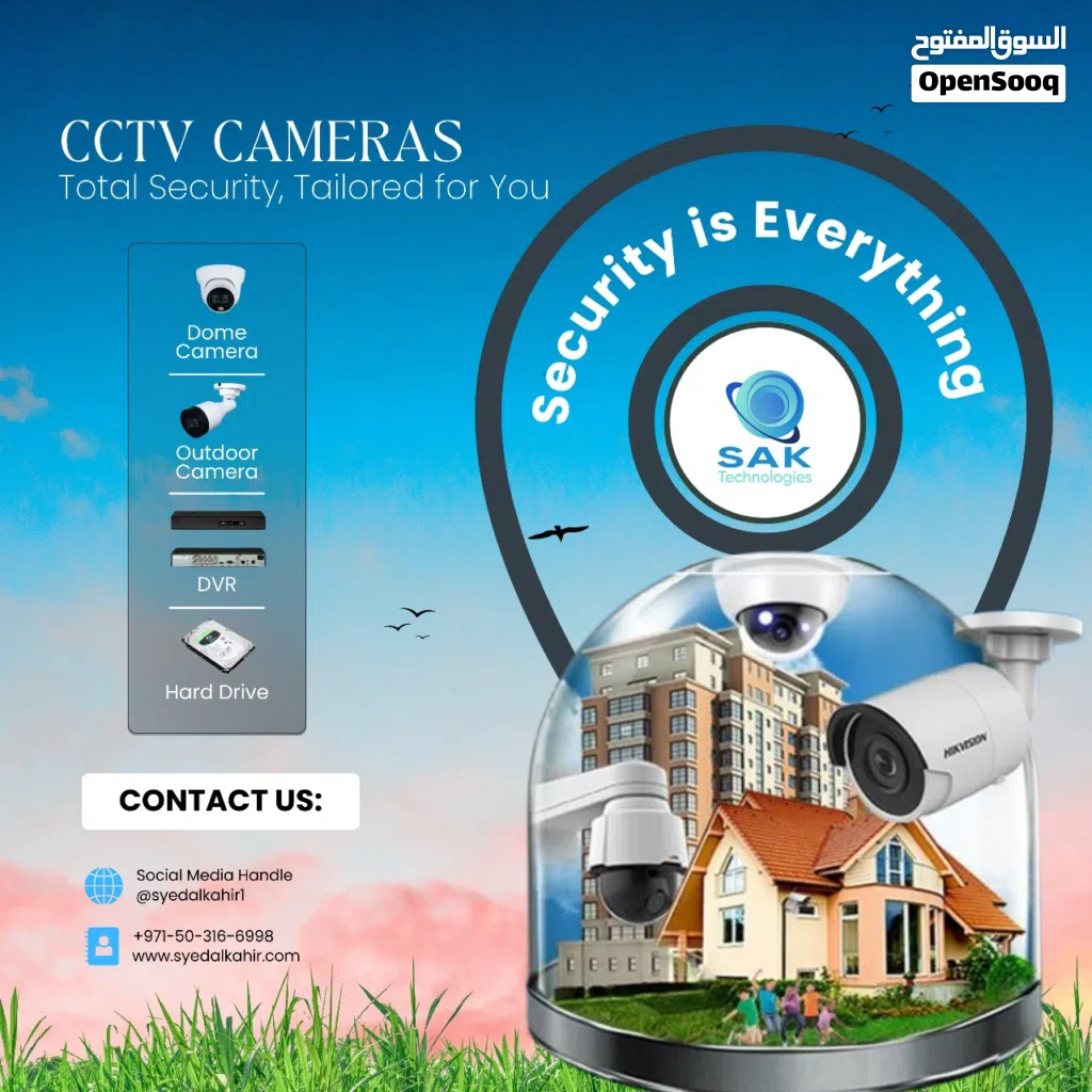 CCTV Camera • Access Control • Wi-Fi Networking • Smart Automation – We Do It All In Al over UAE