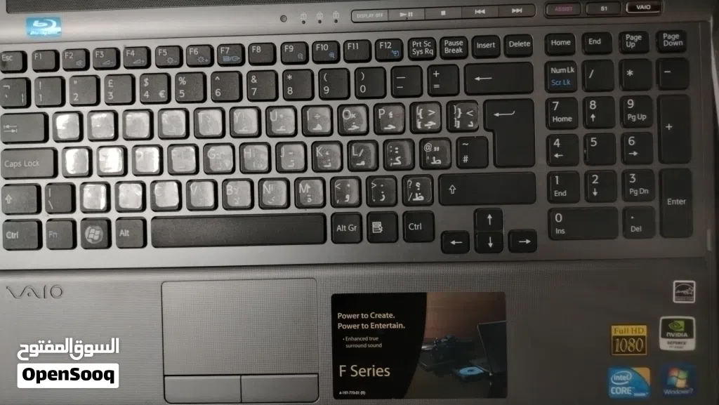 لابتوب سوني فايو شبه جديد بدون حقيبة كور i7 الجيل العاشر