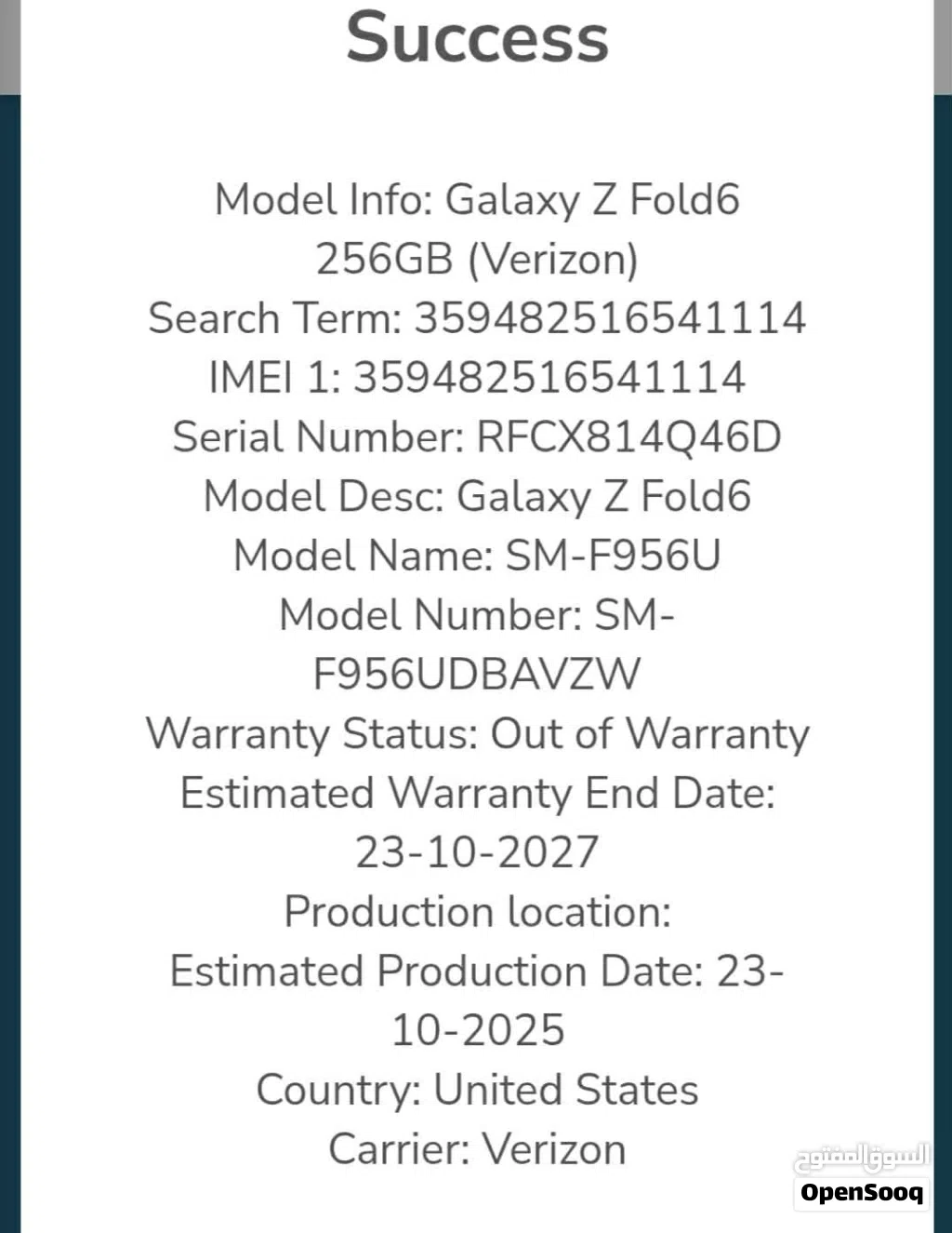 Samsung z fold 6 good condition 256gb screen inside not working still warranty see picture