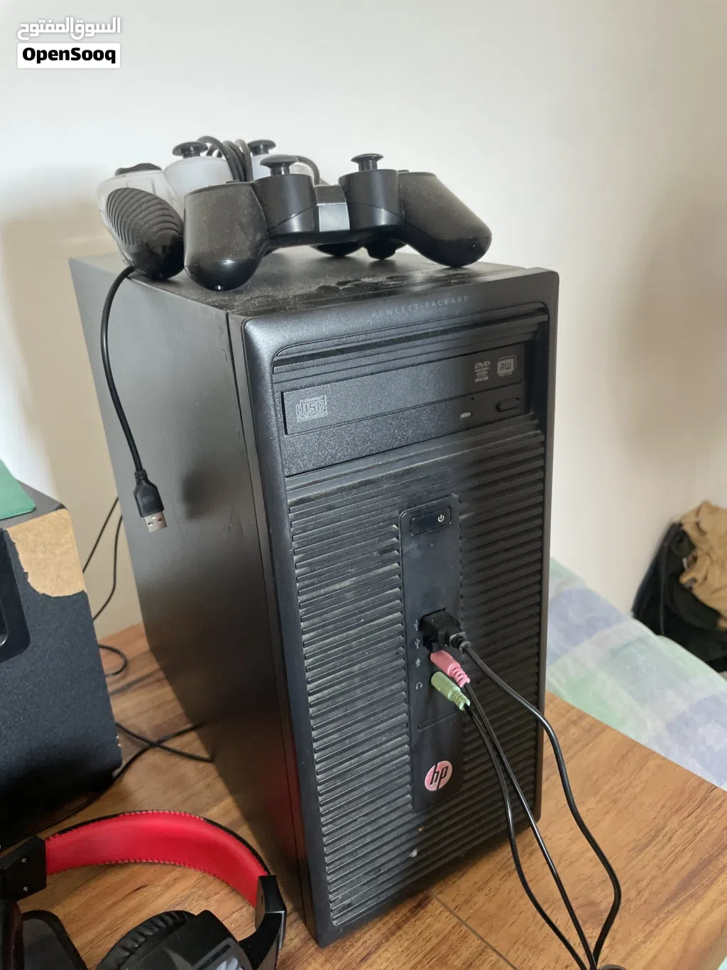 جهاز كمبيوتر مكتبي hp عليه كرت شاشه بشغل gta 5 بسلاسه