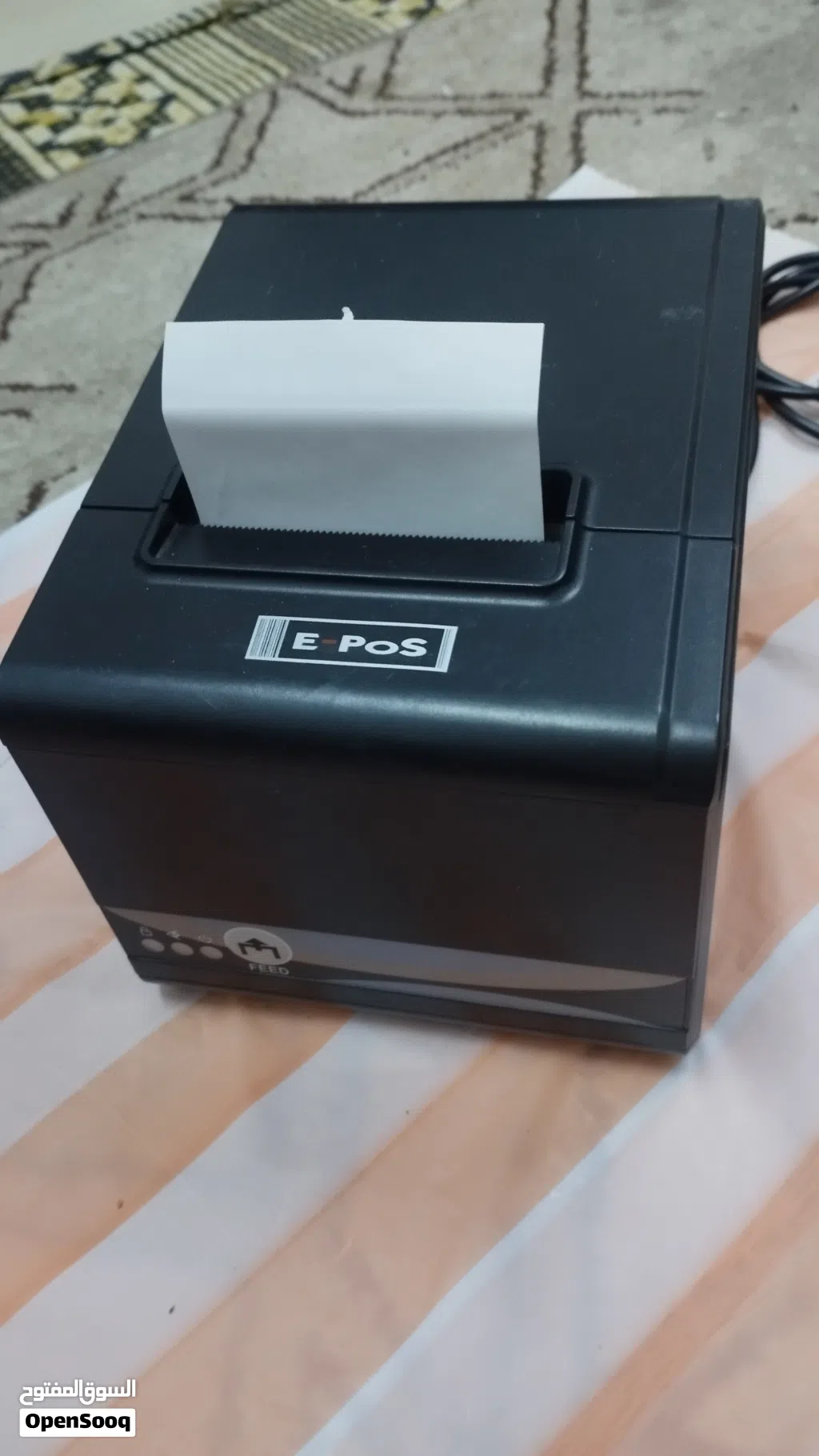 طابعة رول E pos لجميع محلات البيع والمشاريع والصيدليات بحالة ممتازه