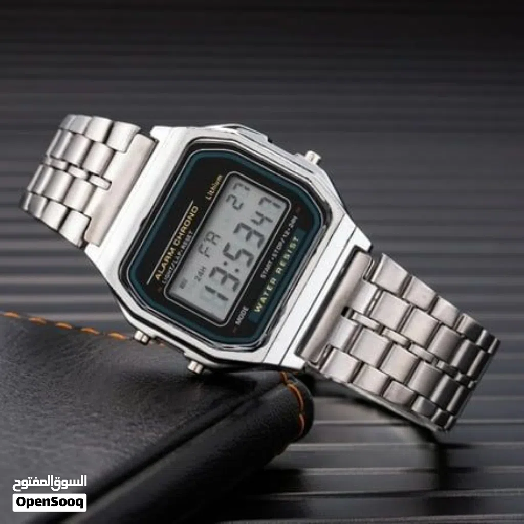 digital watch metal straps CASIO A159W for best price ever found