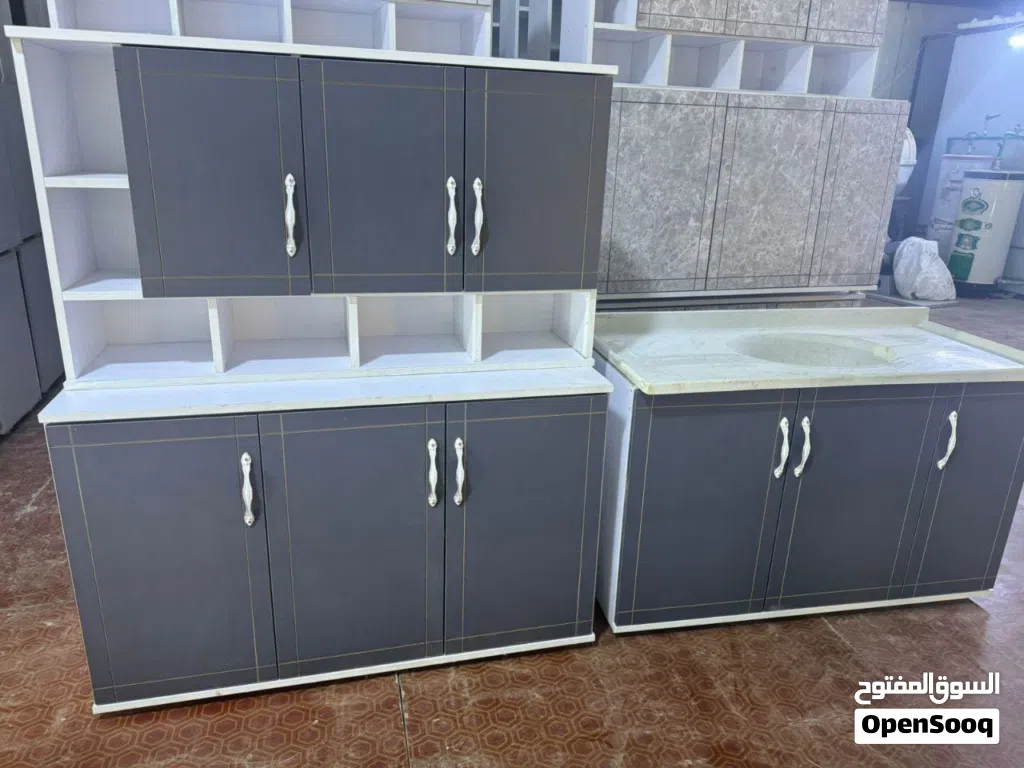 كاونترات MDF ثلاث قطع شغل تفصال الالوان حسب الطلب