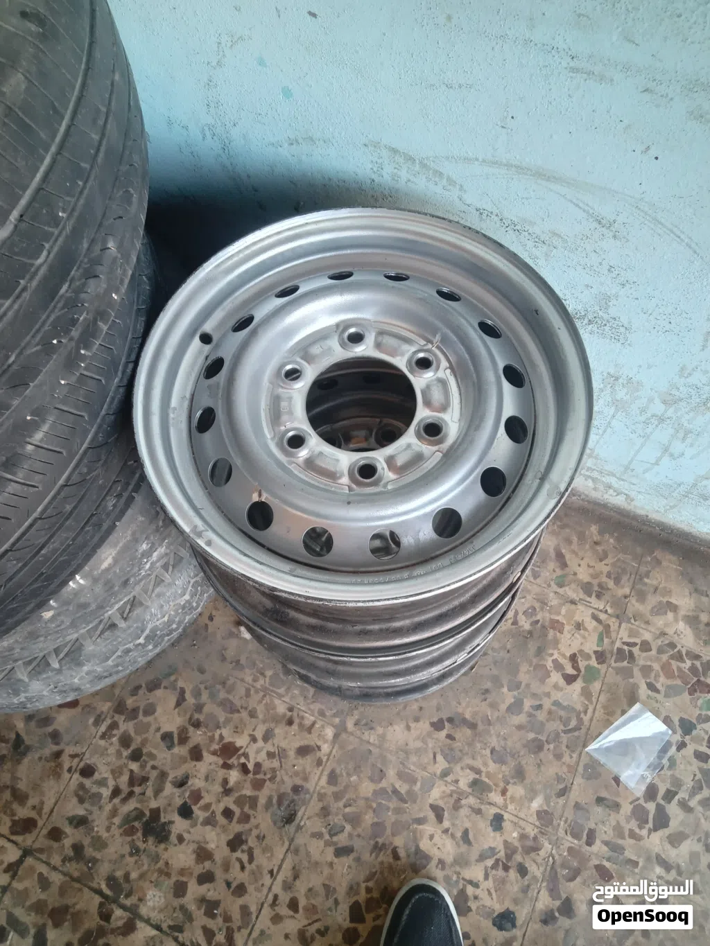 طقم جنطات حديد 14 ست براغي