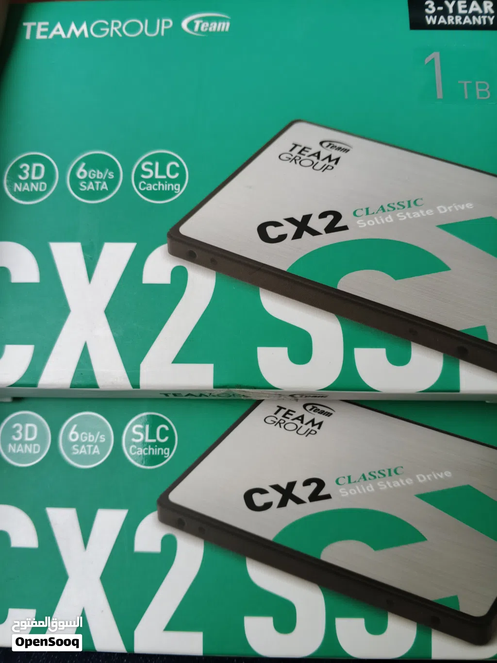 ssd sata 1t من الشركة المعروفة جديد مكرشم متوفر مساحة 1 تيرا للبيع اكثر من قطعه