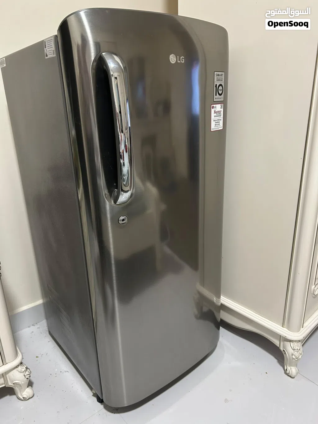 LG Single Door Refrigerator – Smart Inverter – Very Good Condition ثلاجة LG باب واحد – سمارت إنفرتر