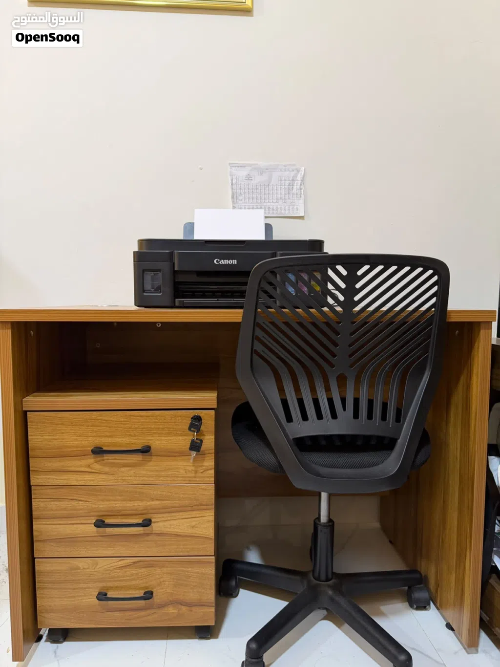 Danube Computer table with chair for sale & one shoe cabinet for sale