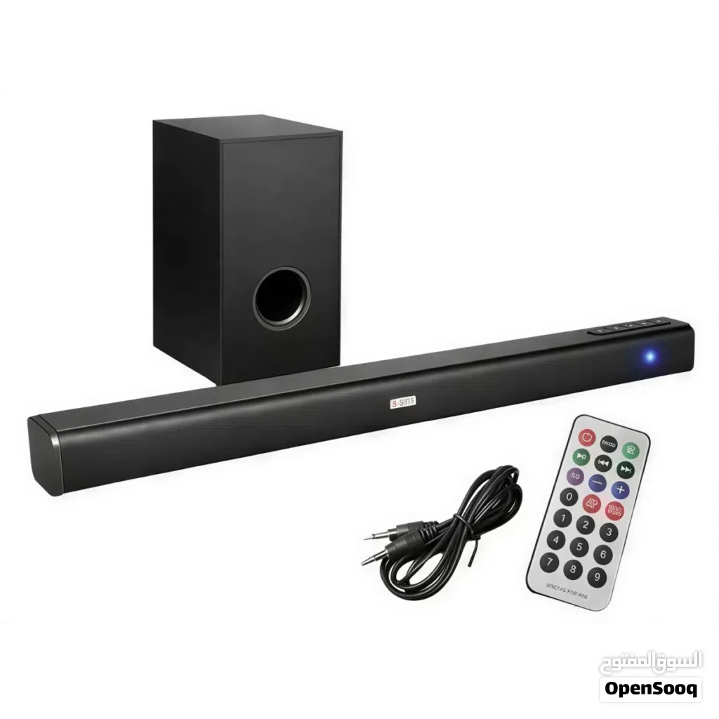 Wireless E-5111 All in One Home TV Sound Bar System with Subwoofer 60W ساوند بار سبيكر للتلفزيون
