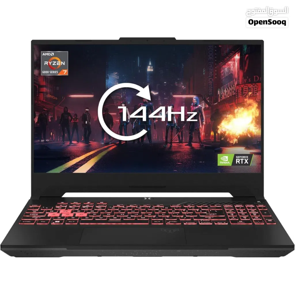 Laptop ASUS TUF Gaming A15, AMD RyzenTM 7 170 لابتوب اسوس رايزن سفن