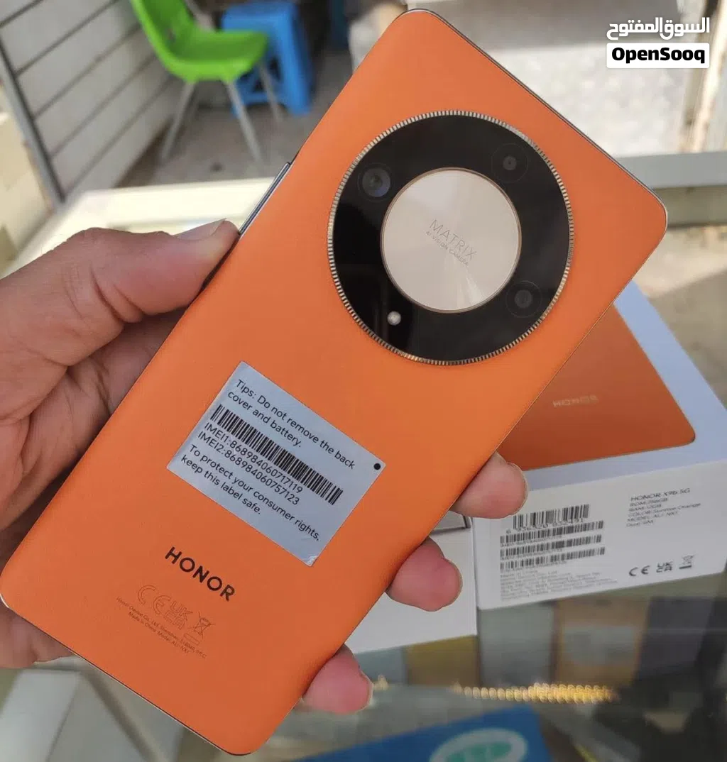مستعمل بحال الجديد Honer X9p 5G رام 16 و 24 جيجا 256 بدون كرتونه هدية كفر ولزقة متوفر توصيل