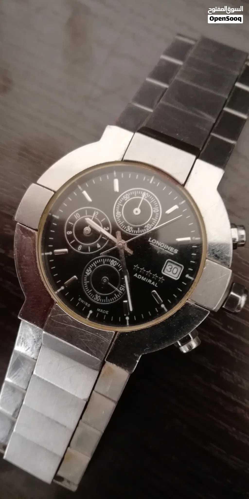 ساعة Montre Longines Admiral أصلية سويدية