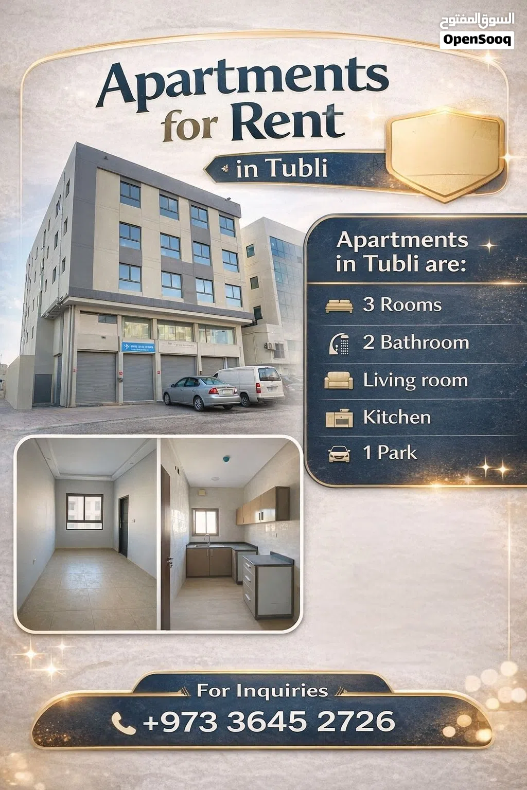Tubli for rent