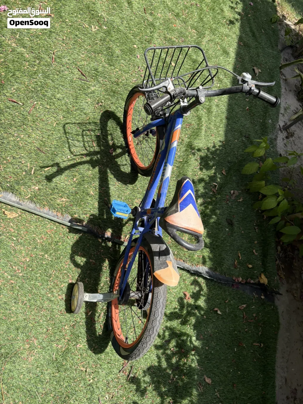 Bicycle orange and blue