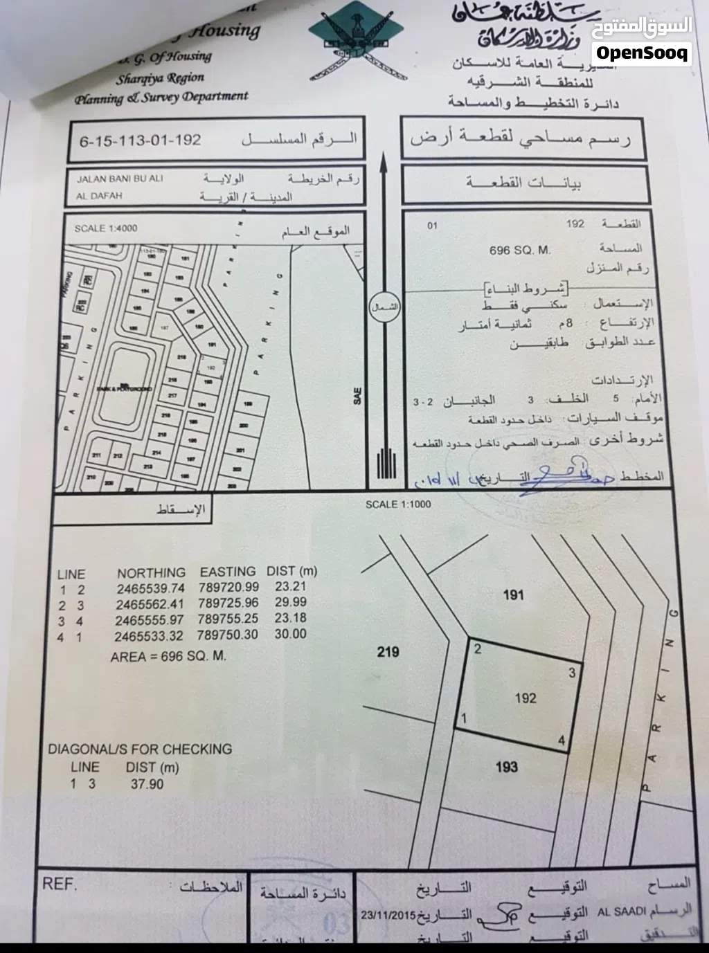 على البحر أرض سكينة في الدفة