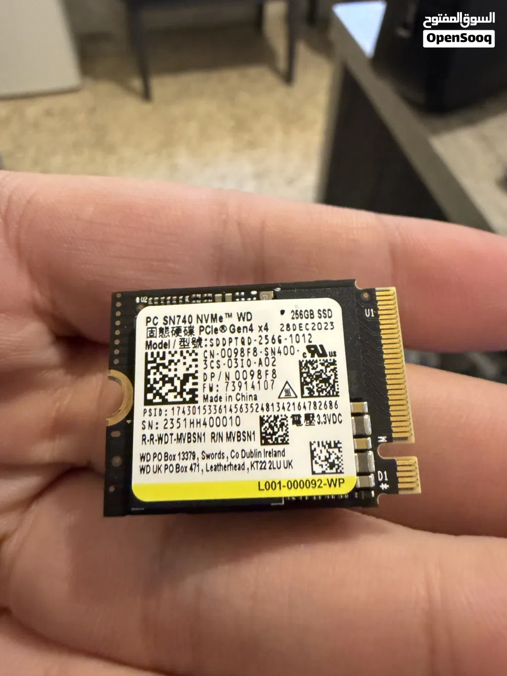 WD PC SN740 256GB