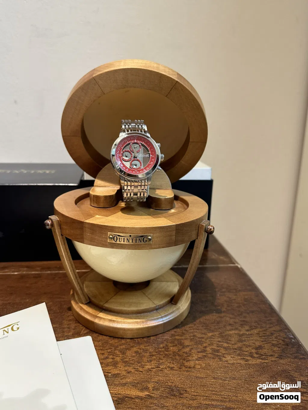 Collectible limited numbered edition chronograph fully transparent watch. One of a kind.