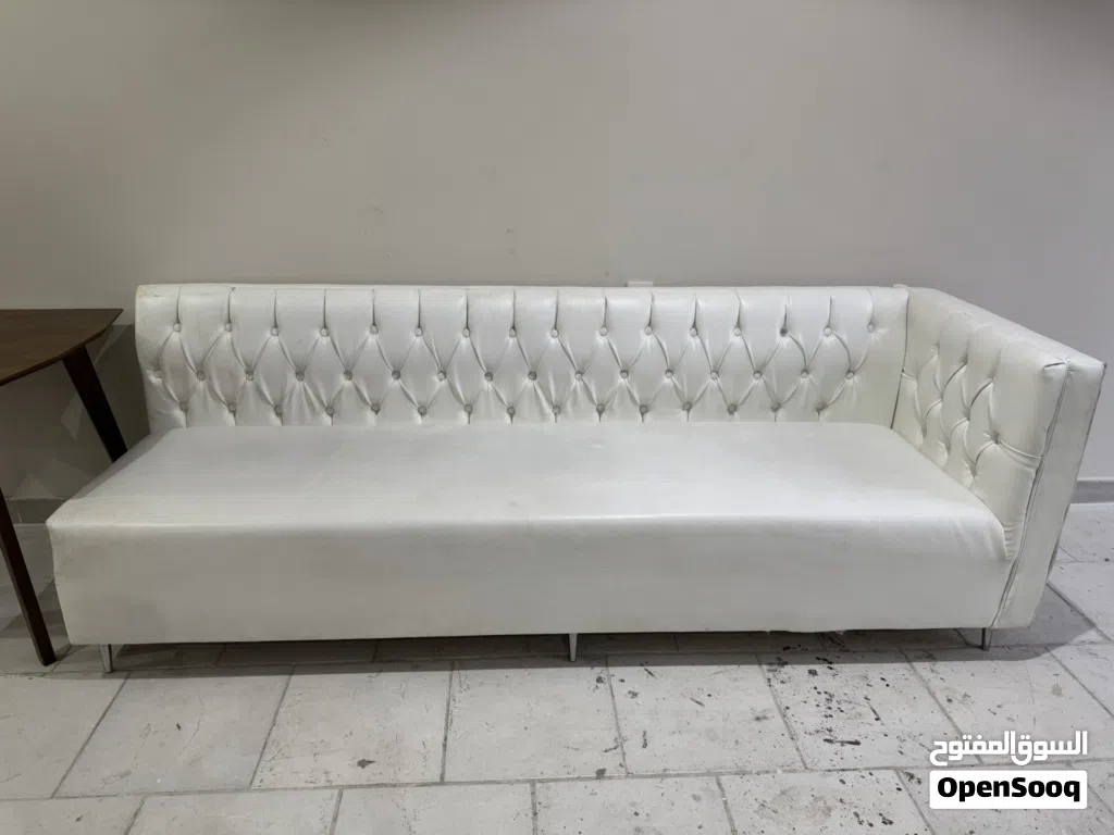 Long White Sofa
