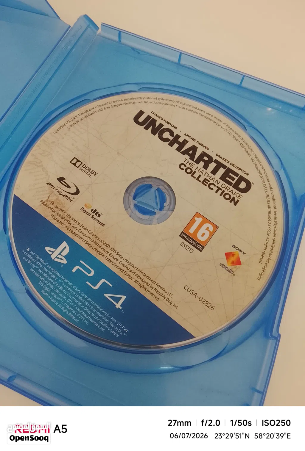 قرص سيدي لعبة uncharted