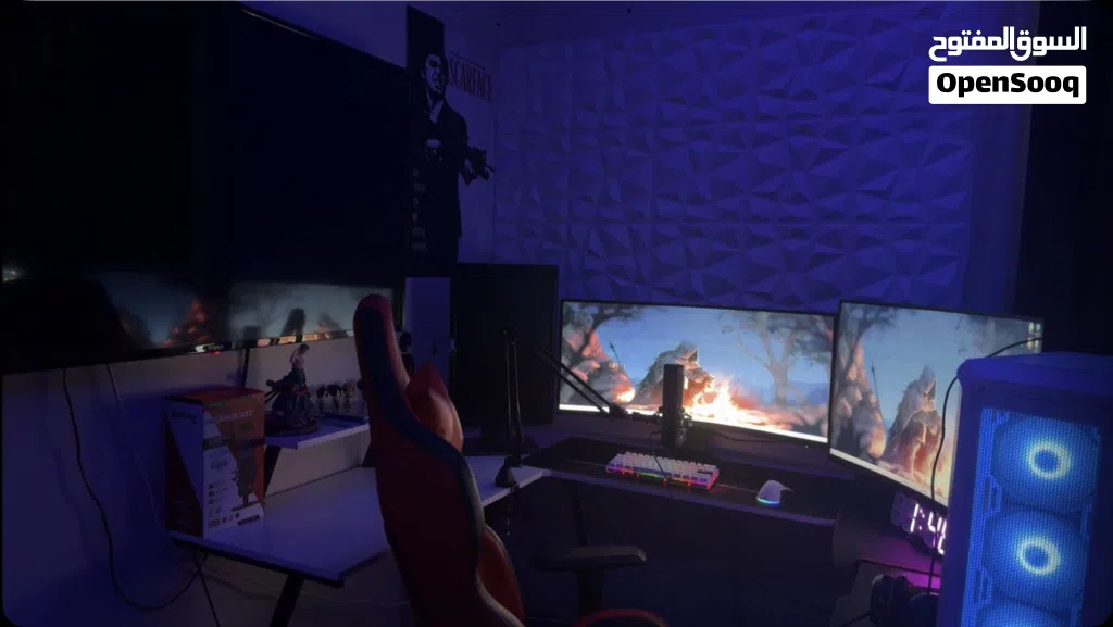 مايك هايبر اكس Hyperx QuadCast S USB Microphone RGB Lighting مع ستاند