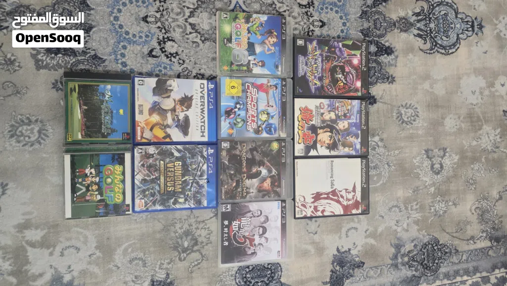 كل قطعة سعرها 4 الالف ps1 ps2 ps3 ps4