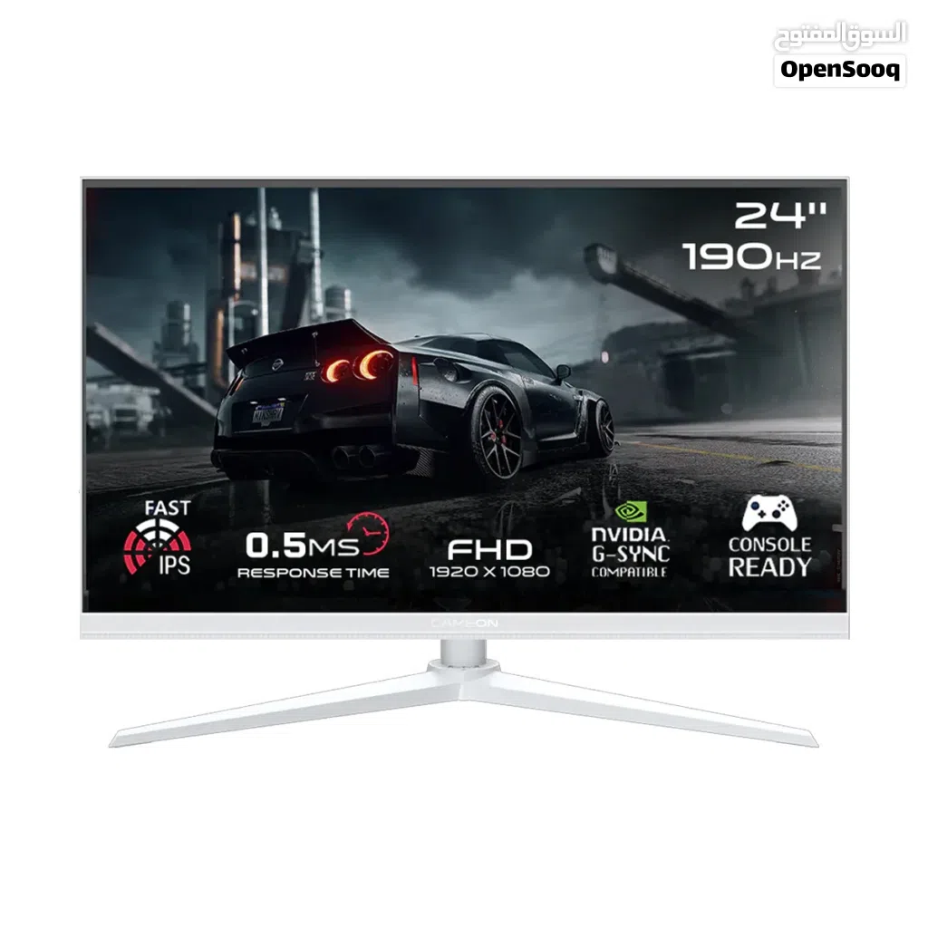 شاشة جيمنج احترافيه جديده 24" FHD, 190Hz