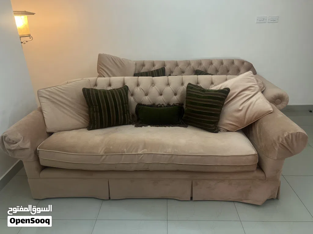 طقم كنب من قطعتين كبار