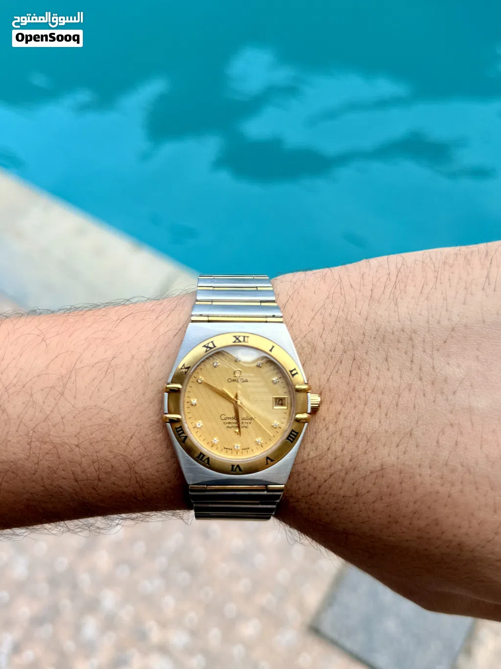 Omega Constellation Diamond Dial Full bar