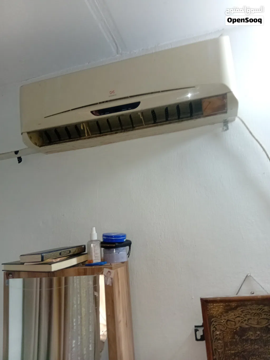 مكيف دايو ليس انفيرتر طن ونص شغال 100 بال 100 حامي وبارد استهلاكه مقبول