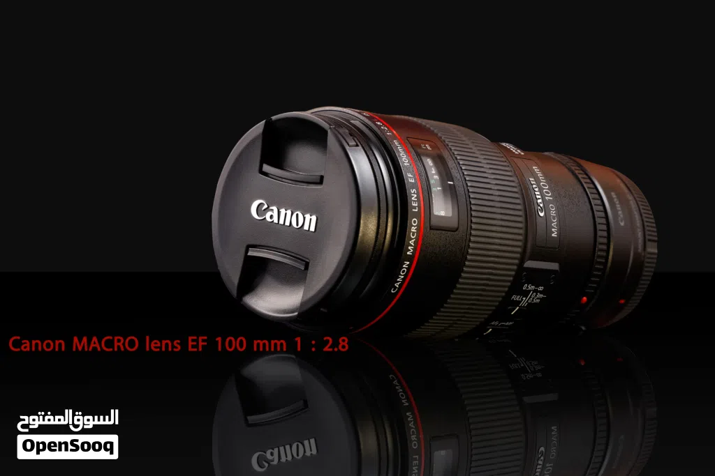 Canon EF 100mm f-2.8L Macro IS USM Lens نظيف جدا جدا