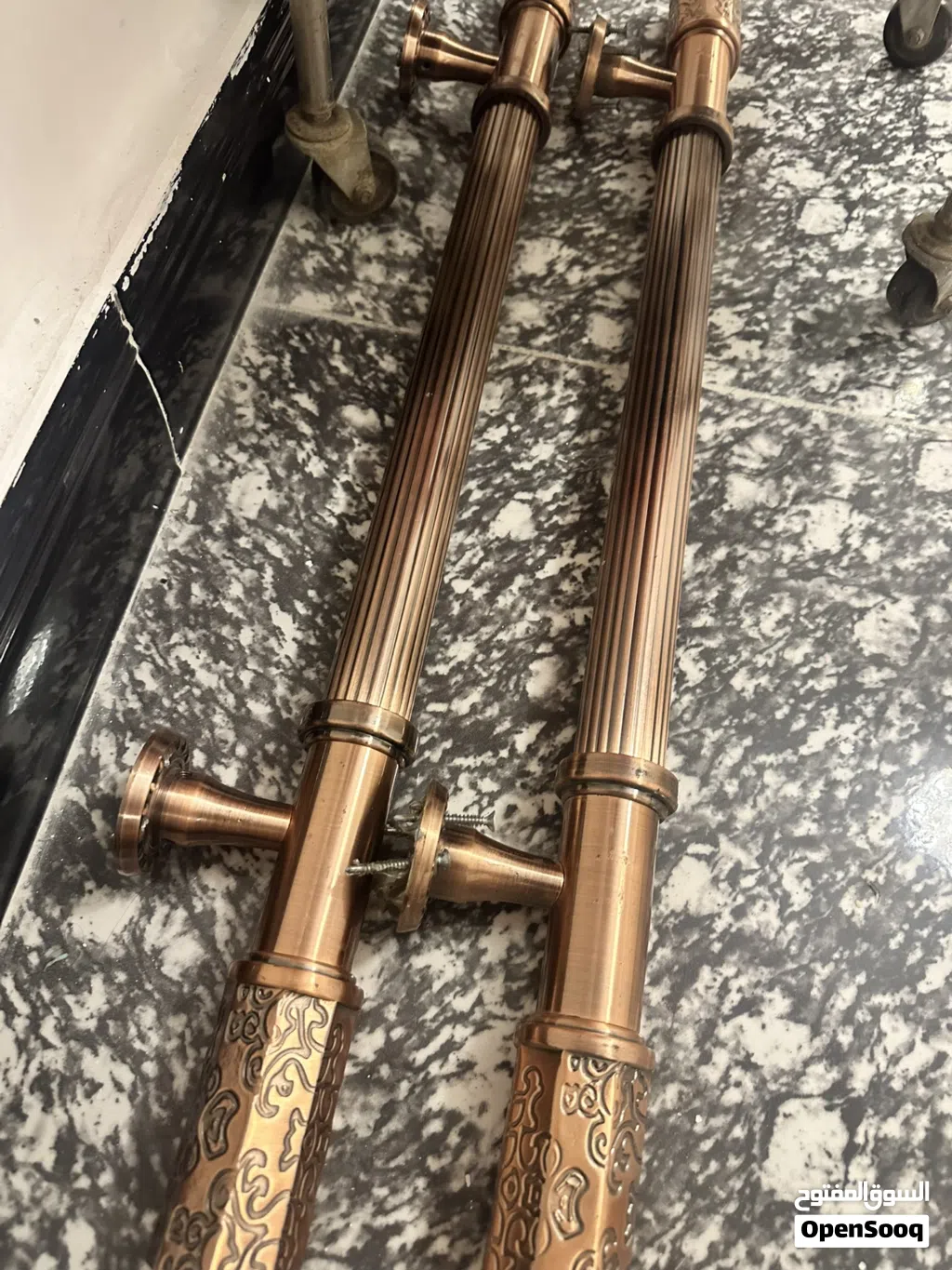 ماسكات باب انتيكه نحاس مزغرفات يرهمن ع باب المنيوم او خشب كلش حلوات طولهن متر