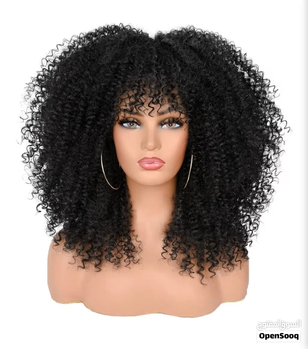 Curly Wigs Afro Bomb Curly Wig with Bangs