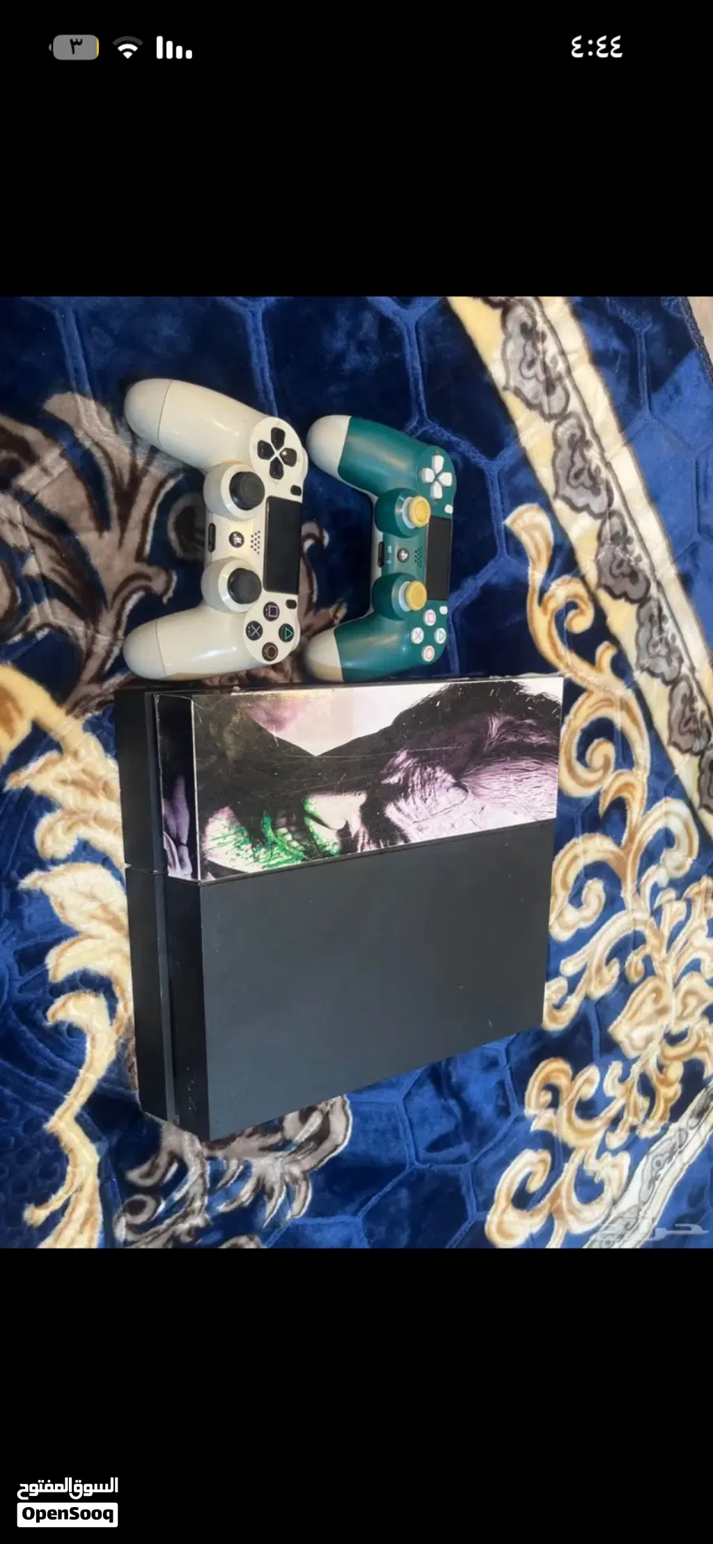 سوني 4 ب أدواته ومعه مبرد و شاحن وحالته الجهاز ممتازه جدا