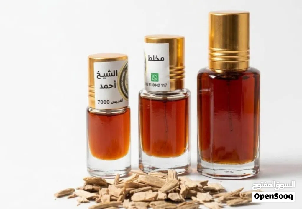 مخلط عطر دهن الشيخ أحمد من ركن النوادر بالمسك السبيري والعود الكمبودي والورد تولة 12 مل ملكية