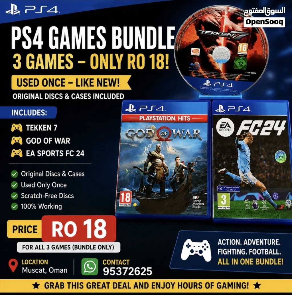 PS4 Games used but used once ,like new