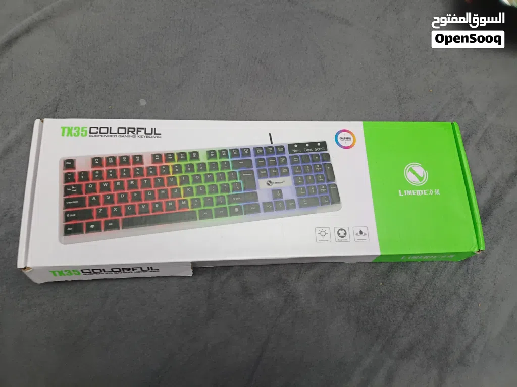keyboard gaming مع اضاءة RGB للبيع ضد الماء
