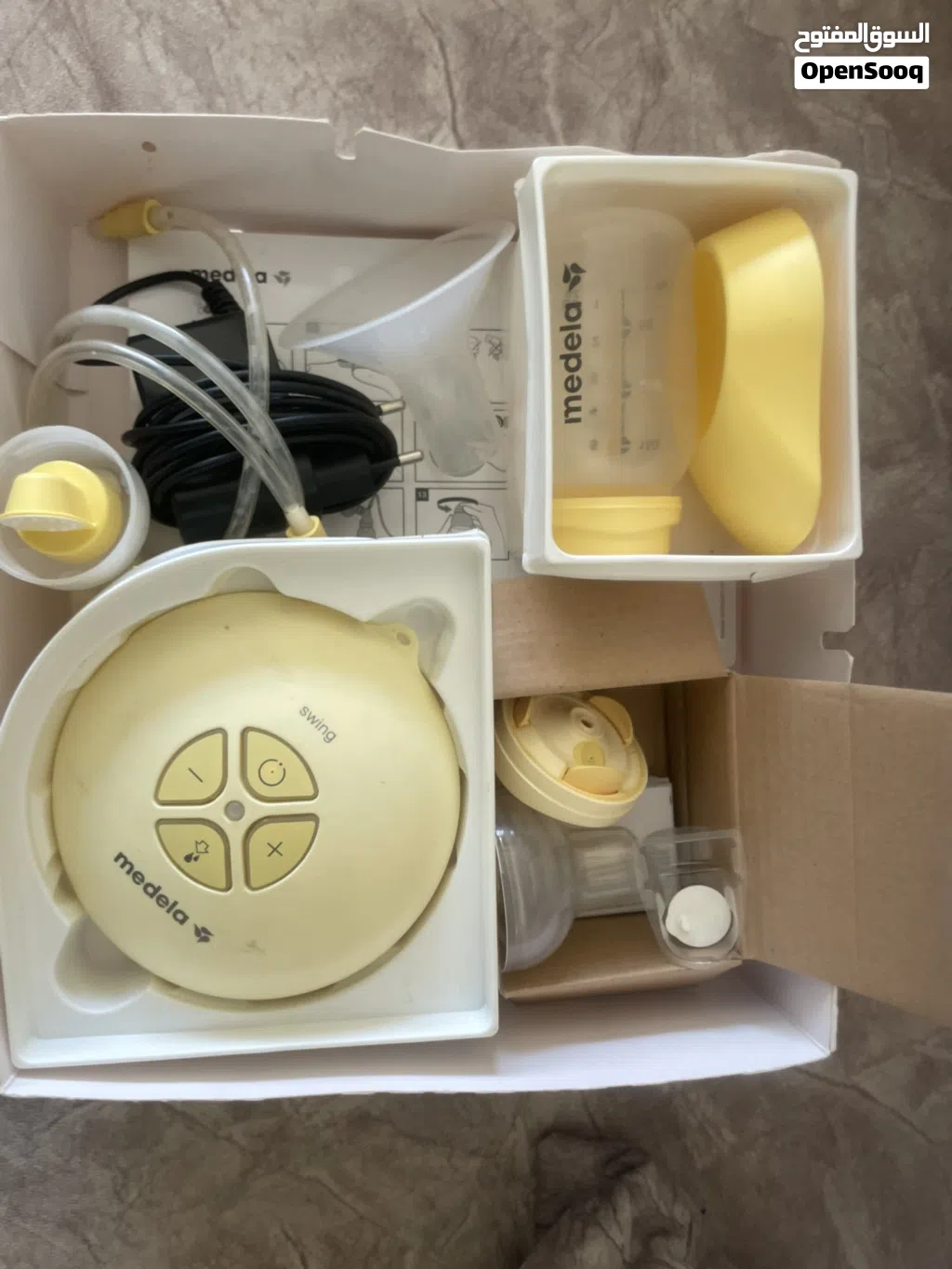 Medela Swing Single Electric Breast شفاط حليب ميديلاPump عبوات حفظ الحليب cooler bag و