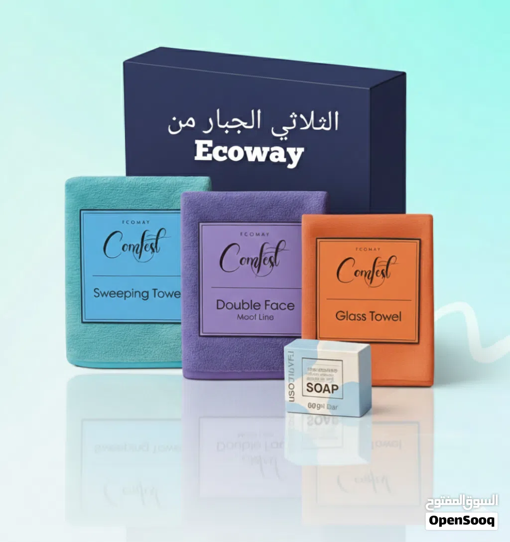 فوط إيكو واي الأصلية للتنظيف بدون منظفات + الشحن مجانًا