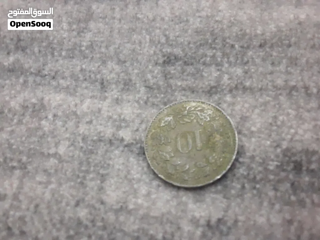 عملة سويسرا استرليني عام1860م الخمس سوق الخميس