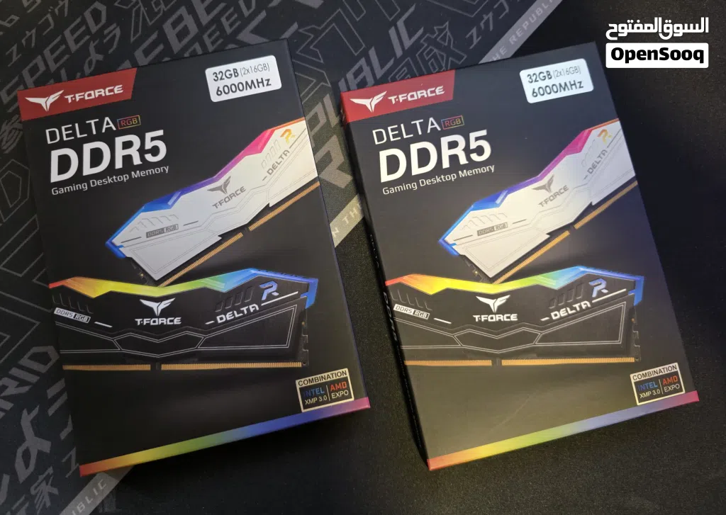 T.Force Gaming Desktop Memory - 32GB (2x16GB) - 6000MHz RGB Black - NEW