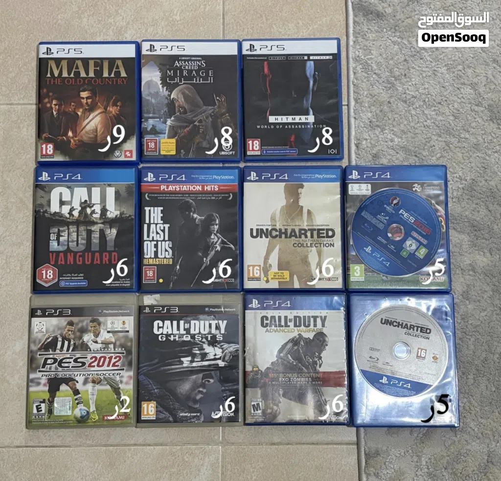 ألعاب ps5 و ps4 و ps3