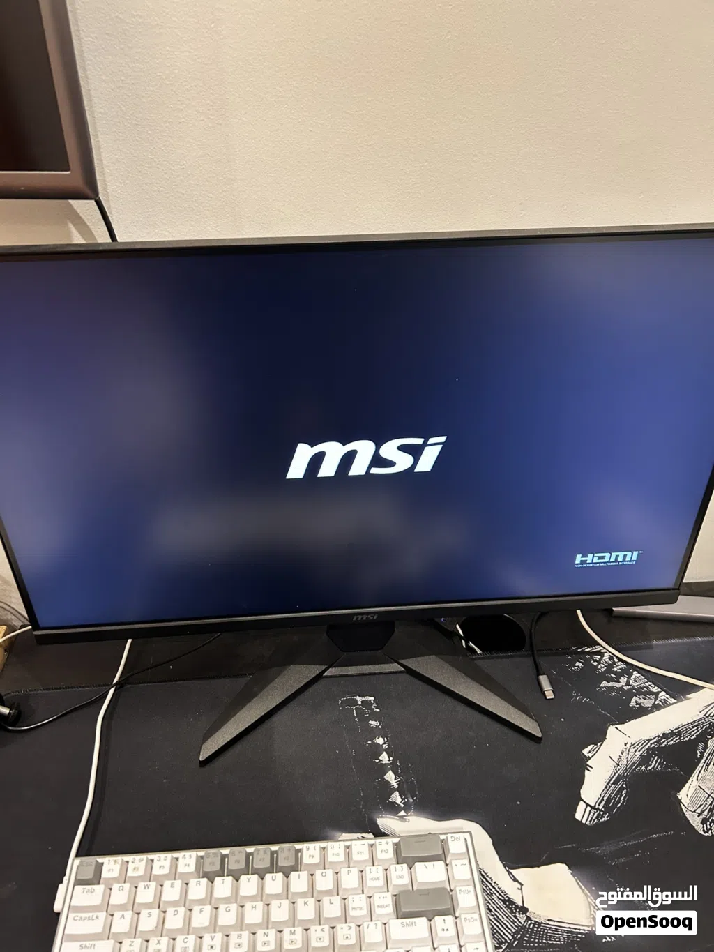 شاشة العاب MSI Gaming Monitor حجم 27 انش مستعمل استعمال خفيف. 180hz و سرعة استجابة 0.5 ms