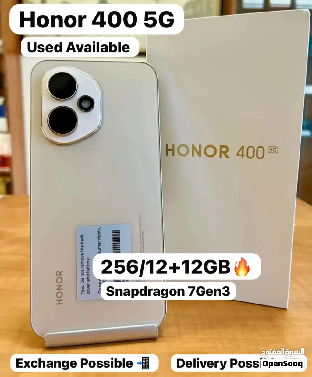 Honor 400 5G 256GB 12+12GB RAM clean fantastic Less use device