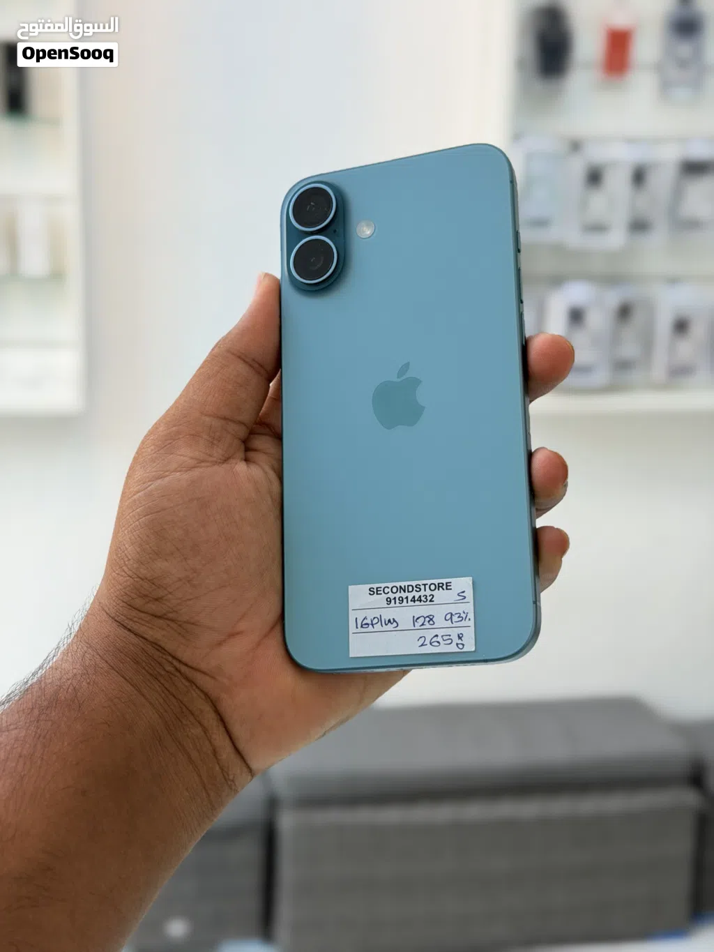 Used Apple iPhone 16 Plus in Turquoise - 128 GB, Excellent Condition
