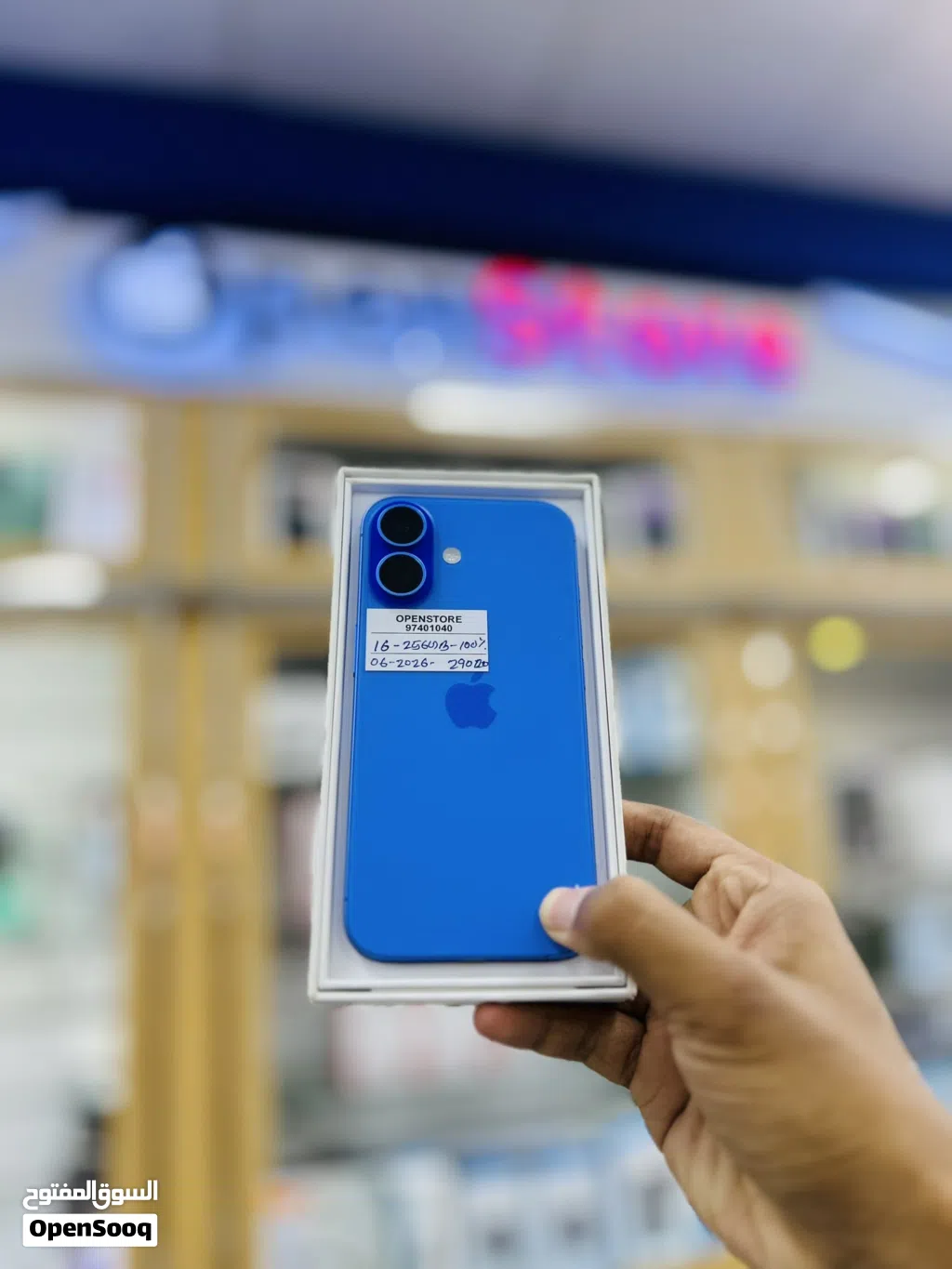 Iphone 16 256gb blue 100% apple warranty till 06-2026